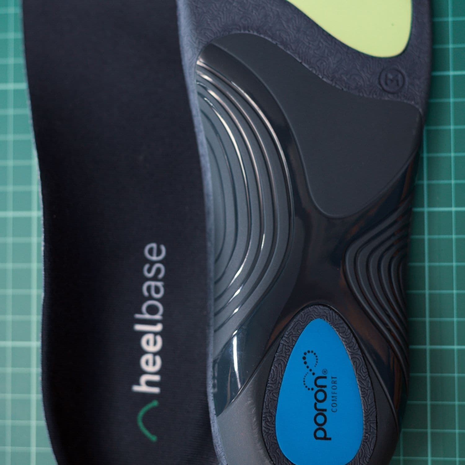 Top and underside views showing the full-length shape of the HeelBase Apex insole