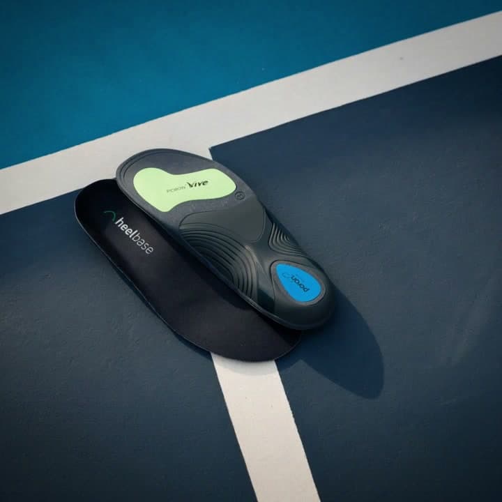 Court scan of the HeelBase Apex pickleball insole